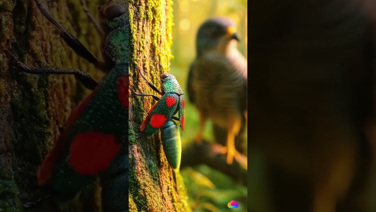 🌿 Jewel Beetle & Bird in a Fictional Jungle | Relaxing Birdsong & Nature Ambience ✨🪲
