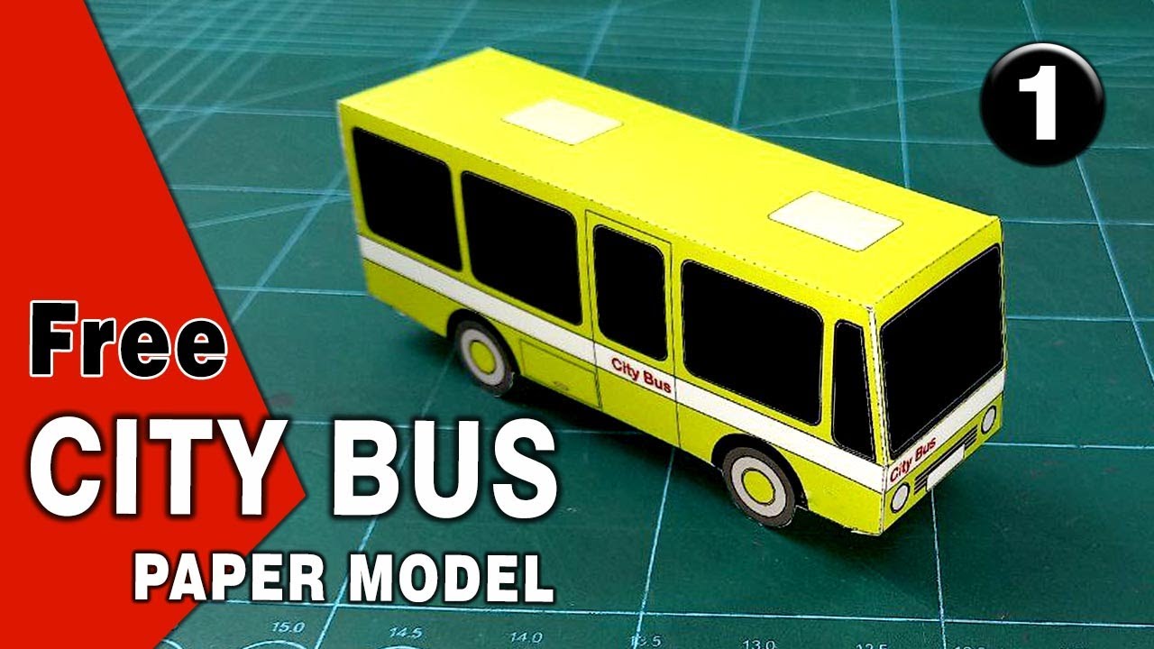 3D Paper Bus Step by Step tutorial | Make Your Own Tiny Paper Bus |