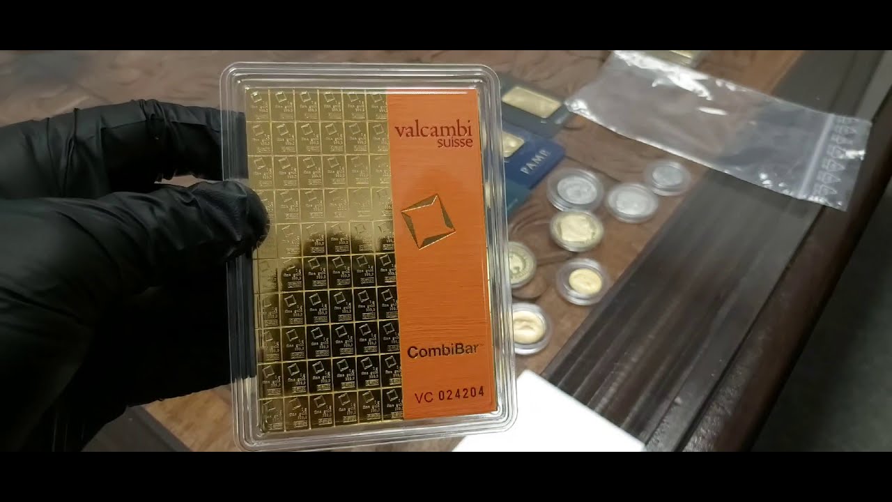 100 x 1g Tafelbarren Gold Valcambi - GOLS Bars | Mennica Rosenberg | CombiBar