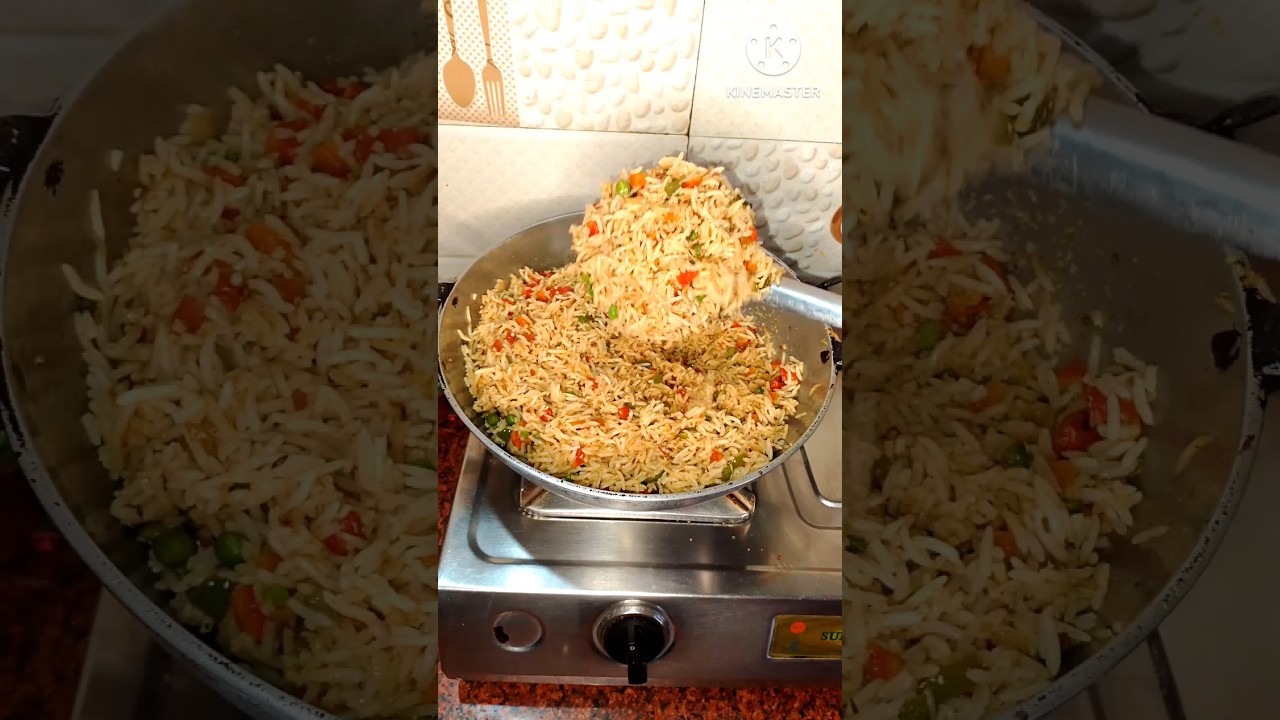 fried rice kaise banate hai#gautam with cooking #trendingfood#viralshort#trendingshorts#song