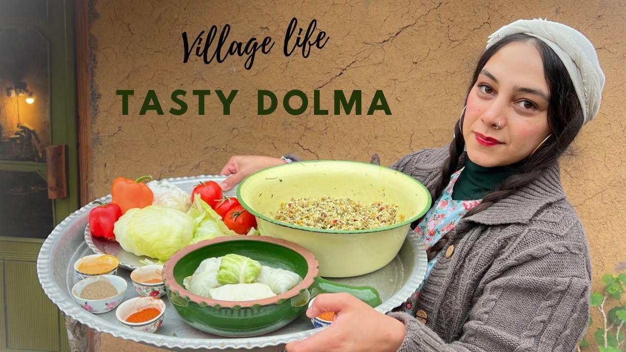 Cabbage Dolma: Traditional Food in Persian way | Rural Iran