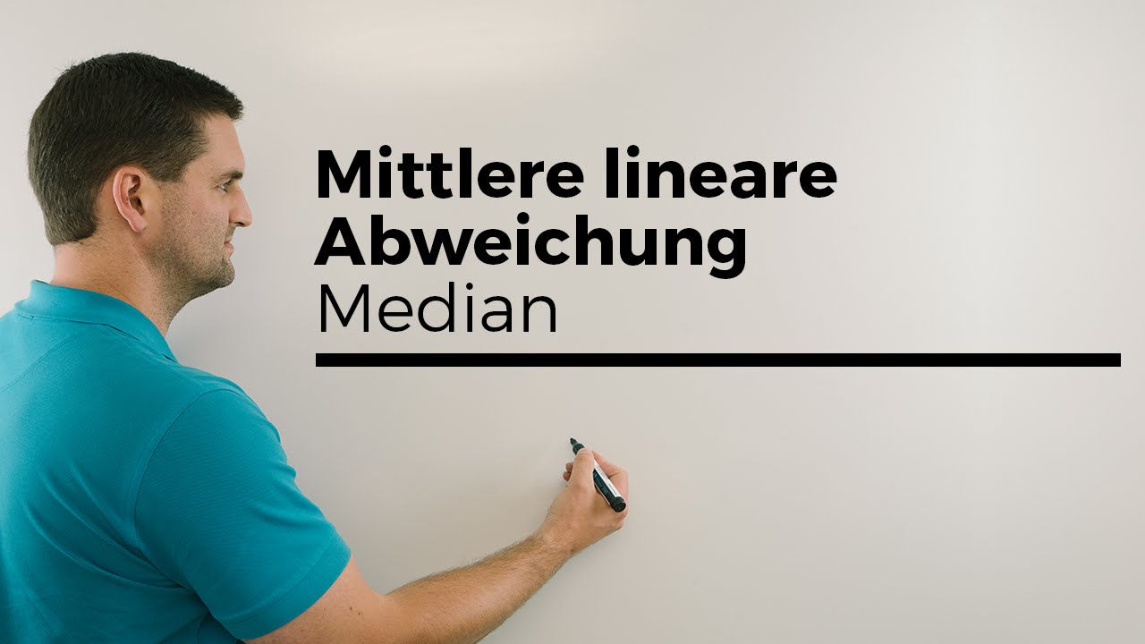 Mittlere lineare Abweichung vom Median, Statistik | Mathe by Daniel Jung