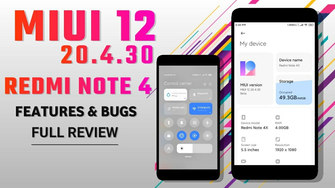 MIUI 12 20.4.30 For Redmi Note 4 (Mido) Android 9 Port Rom | Features And Bugs | Full Review