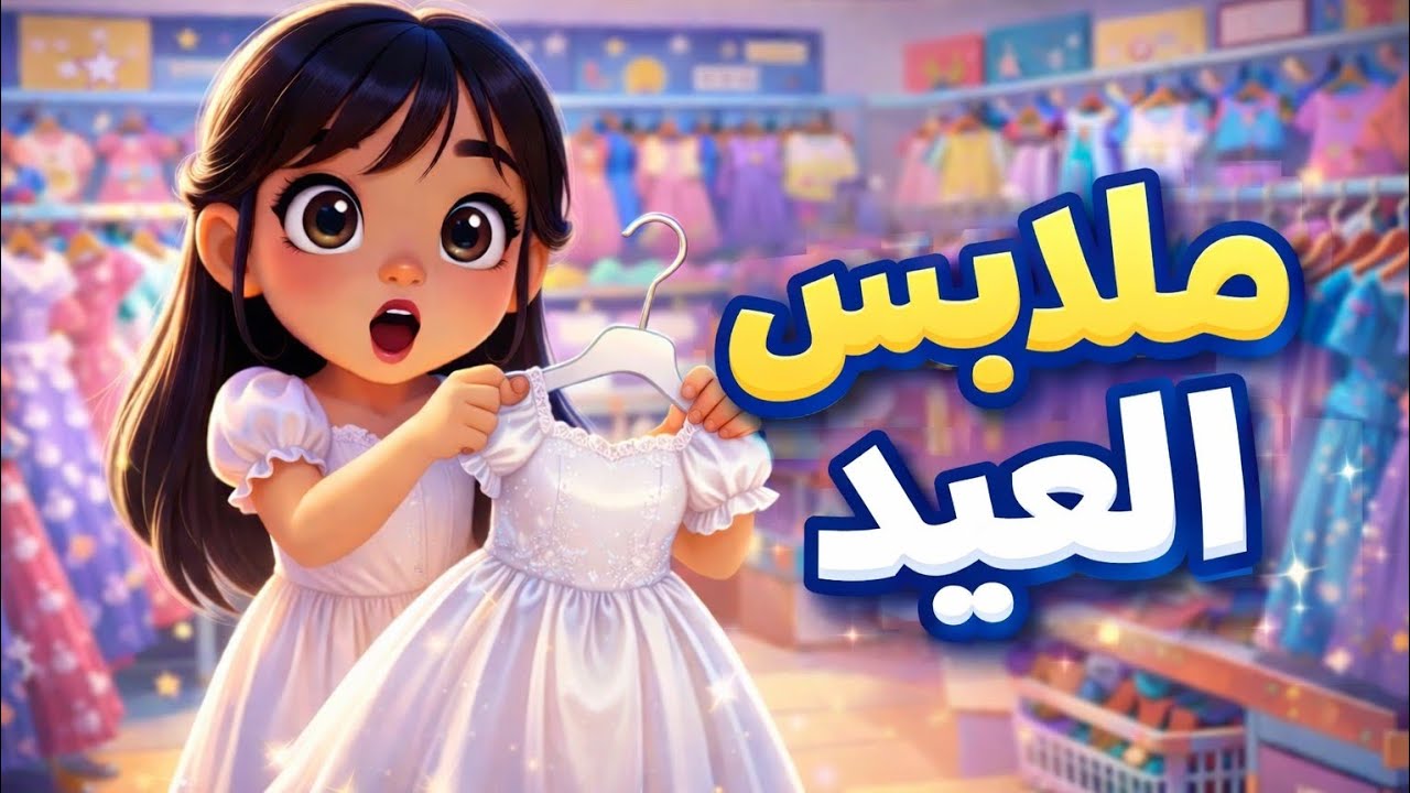 ليلى تشتري ملابس العيد لأول مرة 😍👗 | قصة عيد الفطر للأطفال