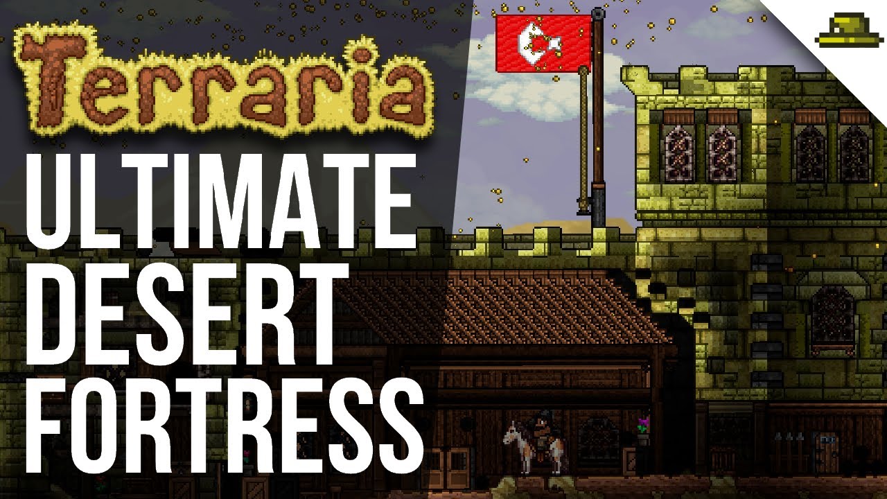 Ultimate Desert Fortress | TERRARIA SPEED BUILD