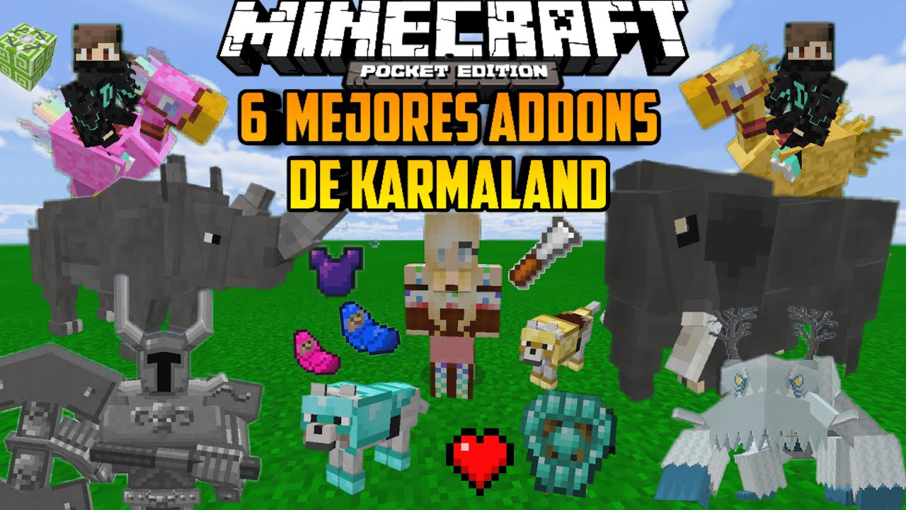 TOP 6 MEJORES MODS de KARMALAND 4 para MINECRAFT PE 1.16.0 y 1.14 - Parte 2