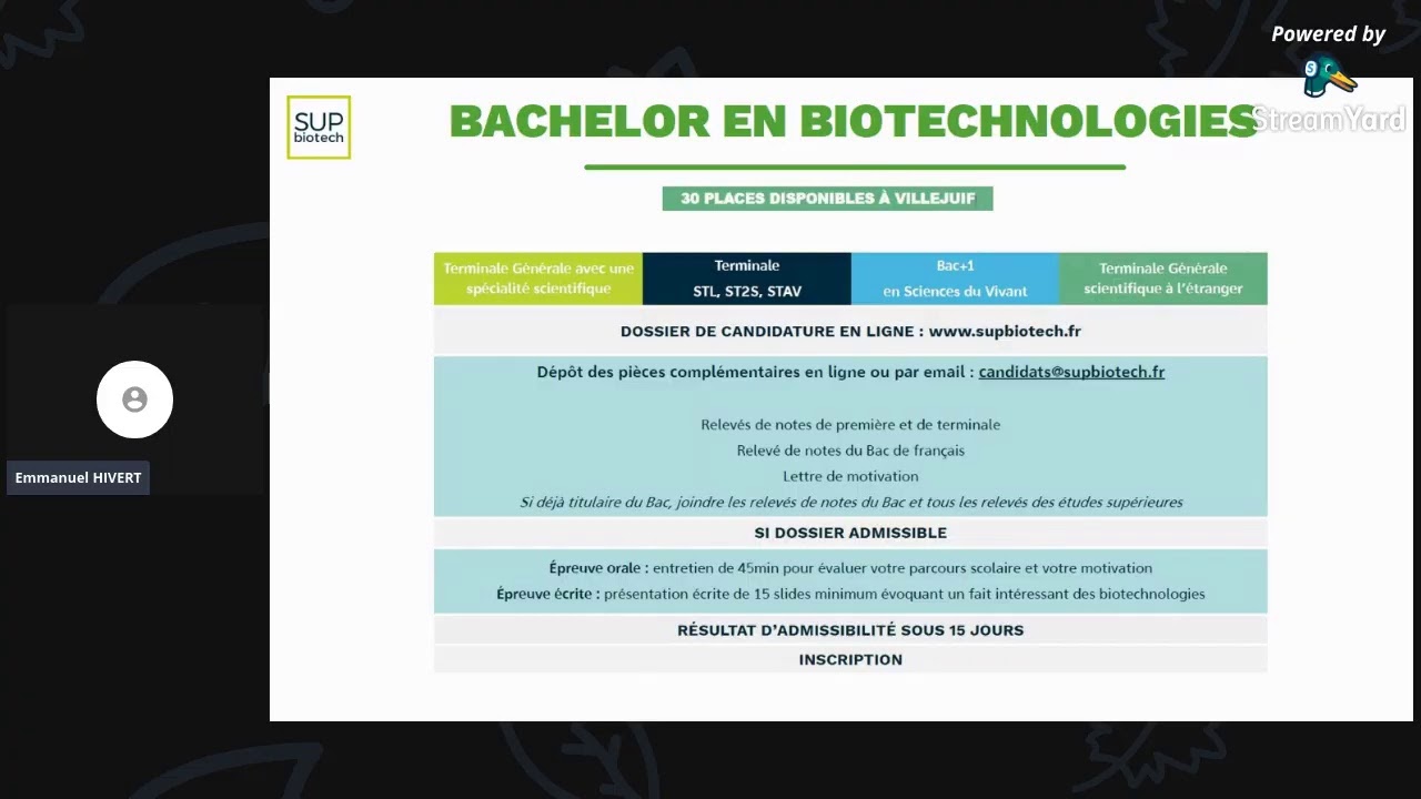 Les biotechnologies et ses métiers