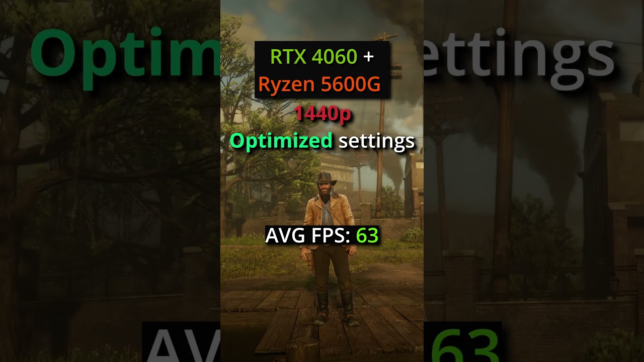 Red Dead Redemption 2 | MAX vs Optimized | 1440p - RTX 4060 + 5600G FPS Test! #reddeadredemption2