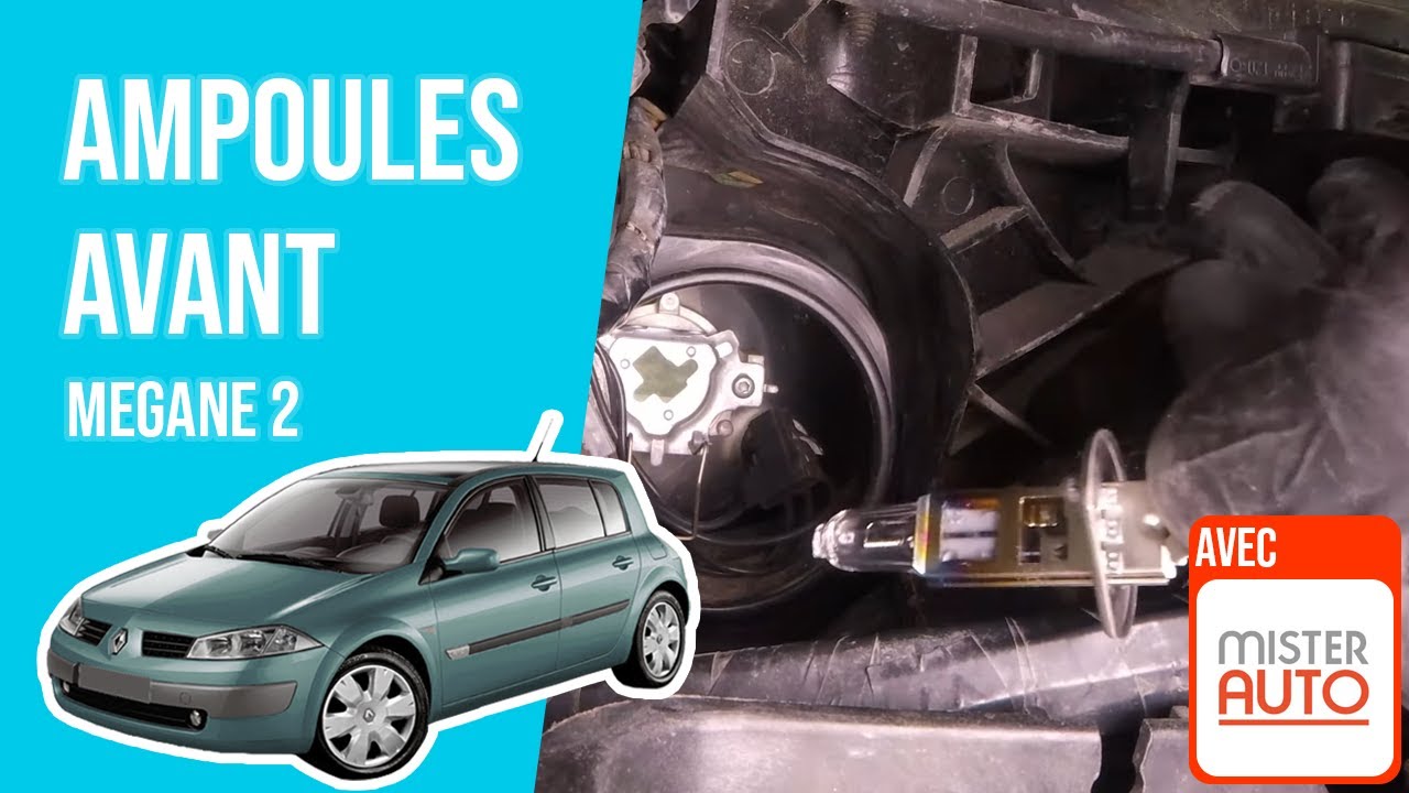 Changer les Ampoules d'éclairage avant Megane 2 💡