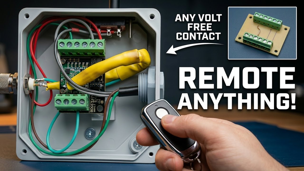 Create Wireless Remote Control from any Volt Free Contact | BOGEYBOARD