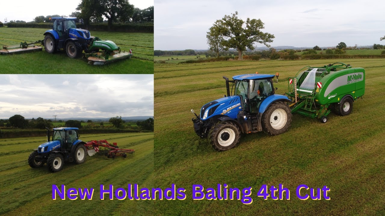 NEW HOLLANDS BALING 4TH CUT SILAGE 2022