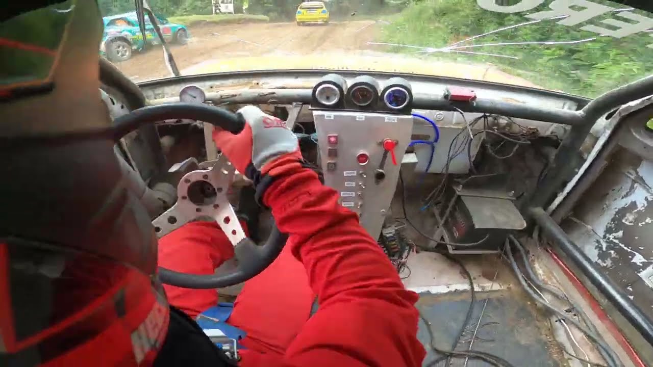 CEZ Autokros Môlča 2024 - Fero Jambrich - Finálová jazda H2 - VW Golf mk2 16V GTi - Defekt