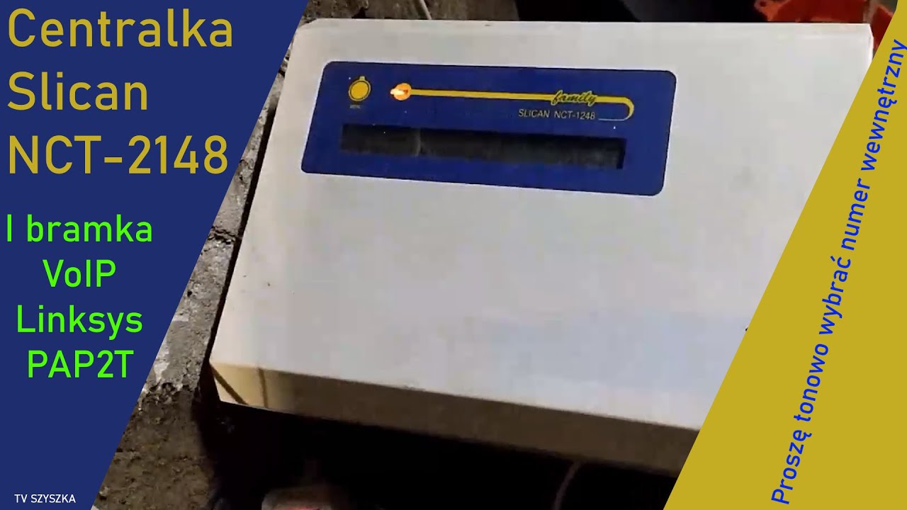 Bramka VoIP i centrala Slican NCT-1248 Proszę tonowo wybrać numer wewnętrzny (centrala telefoniczna)