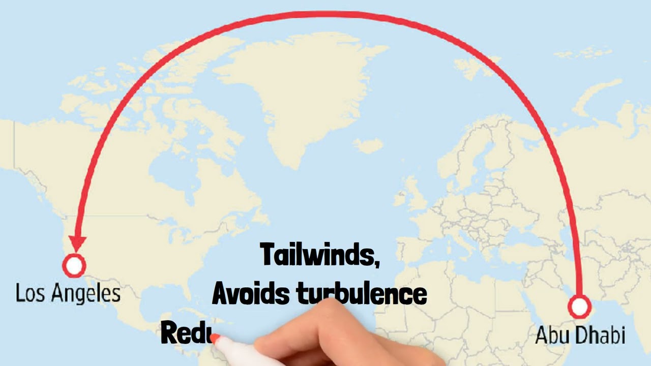 How Airlines Optimize Flight Routes - Why Planes Don't Always Fly Straight