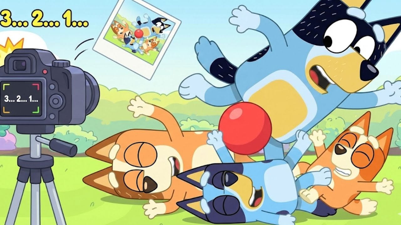 The PERFECT Photo Goes Wrong! 😂 Bluey’s Countdown Chaos Caught on Camera | Bluey Funny Animation