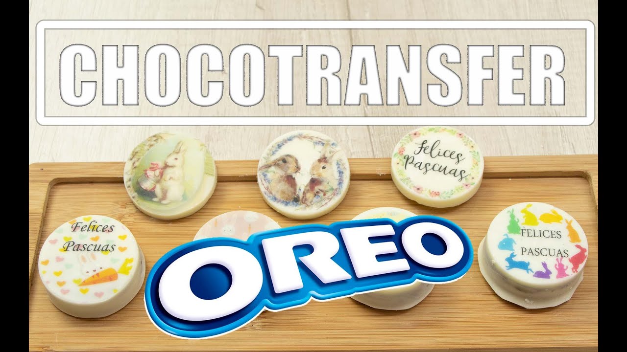 Como Utilizar CHOCOTRANSFER galletas oreo bañadas en chocolate blanco con imagenes