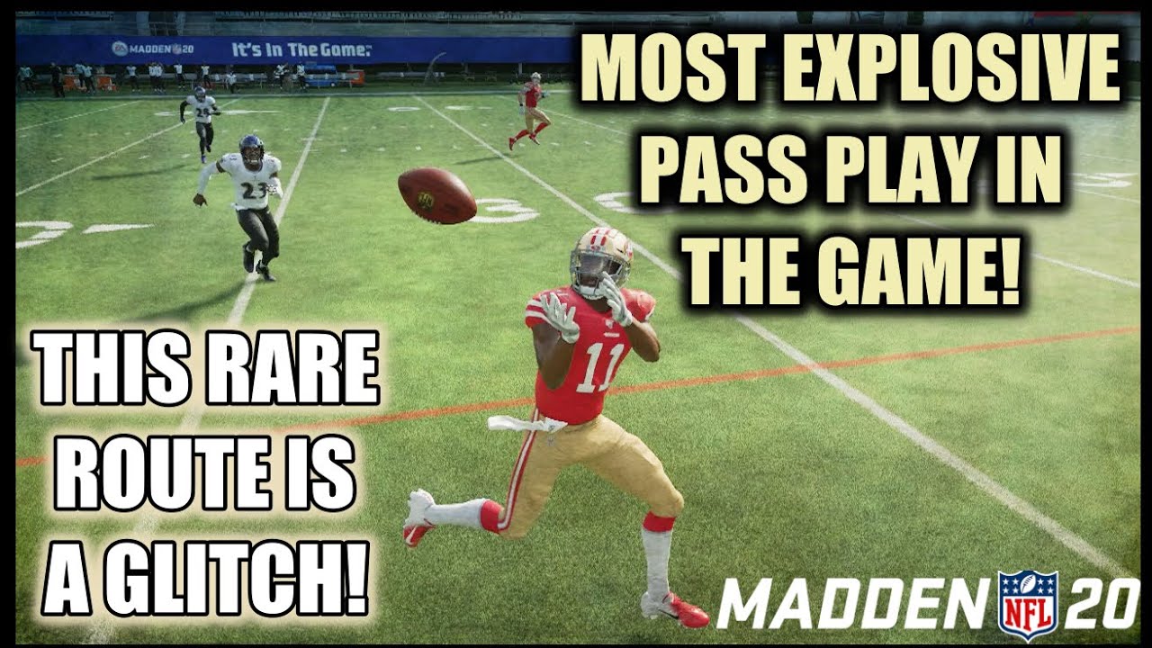 THE MOST EXPLOSIVE PASS PLAY ON OFFENSE IN MADDEN 20! GET EASY TOUCHDOWNS WITH THIS GLITCHY ROUTE!
