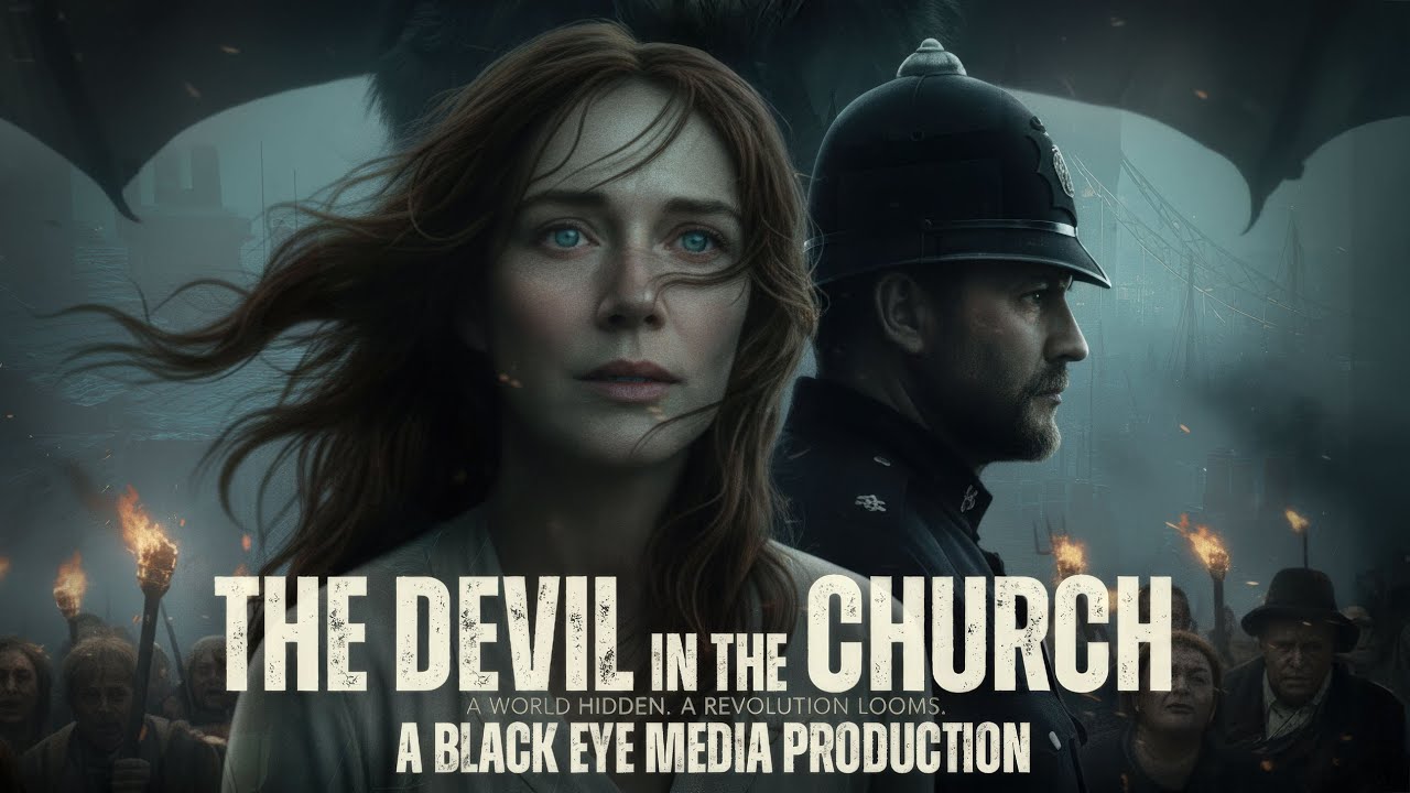 The Devil In The Church. Fantasy drama creature short movie. Monster Dragon fighting for its life