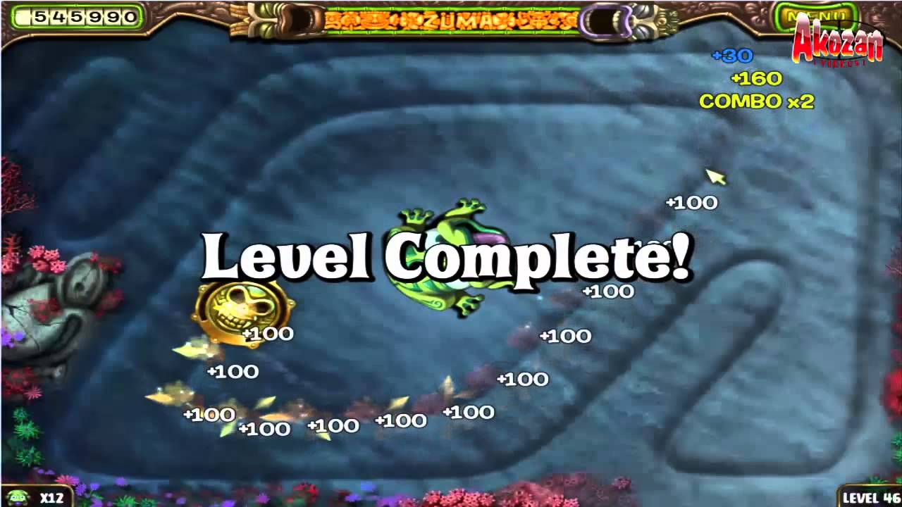Zuma's Revenge - Undersea Grotto,- Lvl 45 to lvl 48 #AkozanGame
