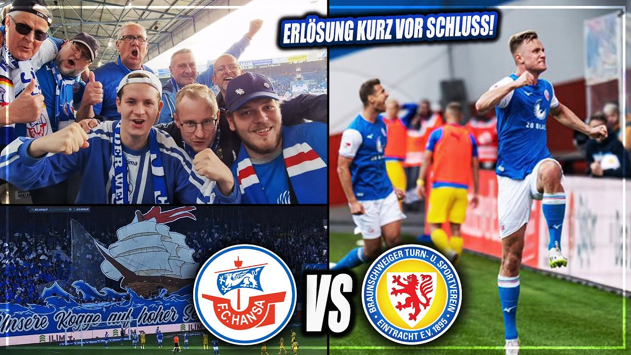 ERLÖSUNG KURZ VOR SCHLUSS! STADIONVLOG: Hansa Rostock - Braunschweig | Sieg & Choreo | Stadion Vlog