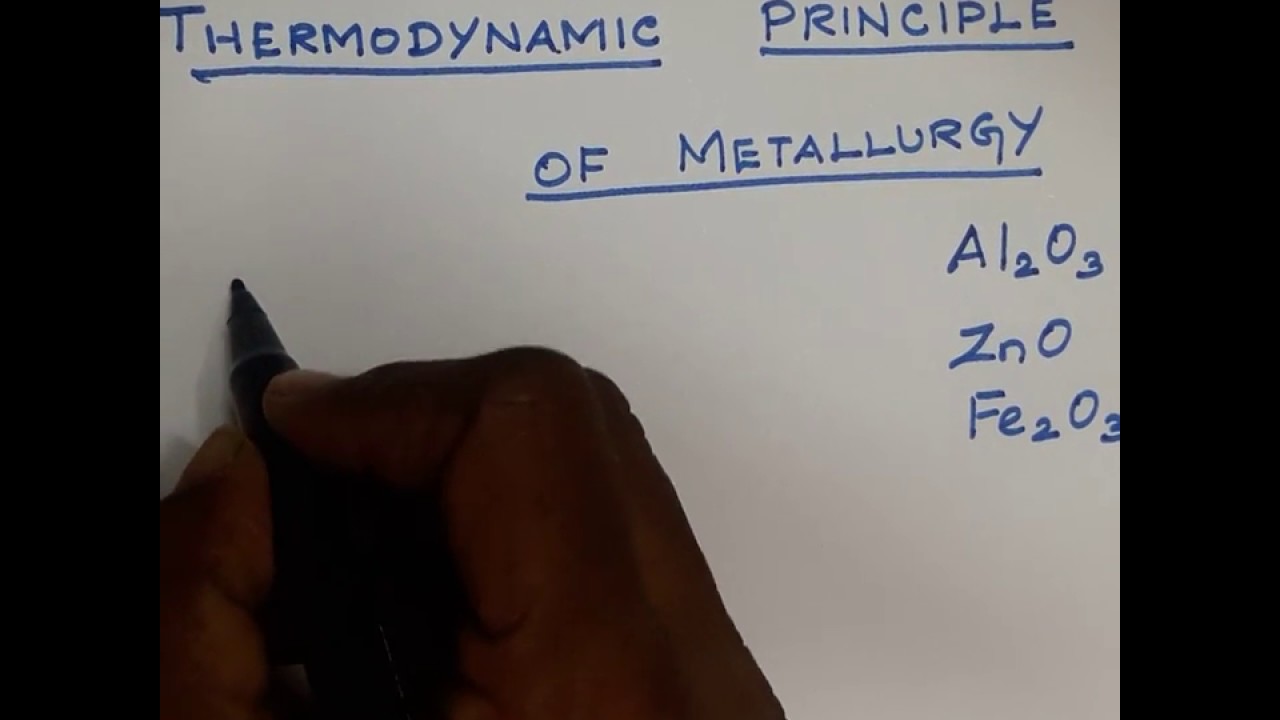 Thermodynamic principle of Metallurgy