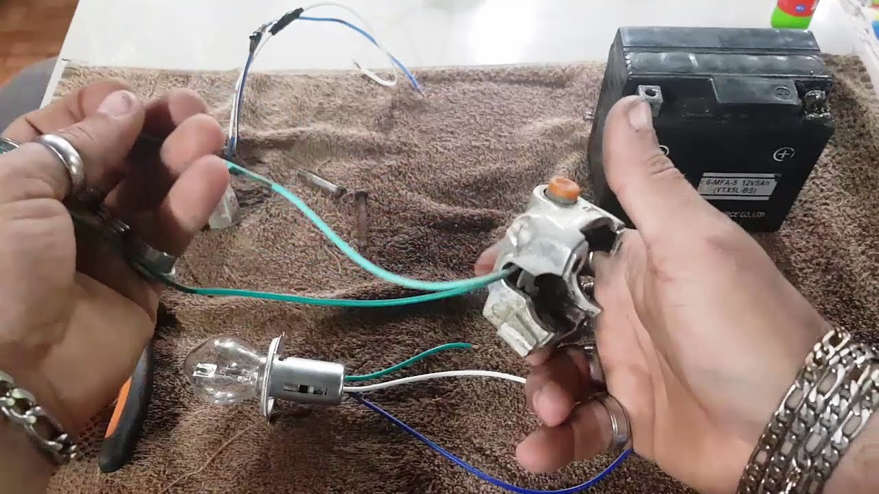 Cómo conectar cualquier luz de moto ,bicimoto independientemente(#bicimotoszoids)