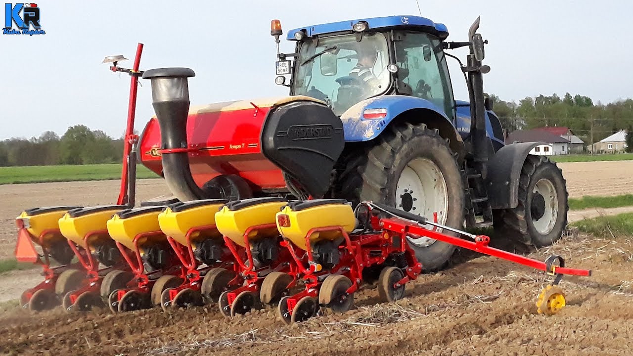 Siew Kukurydzy 2018 w Gr.Ćwiok | VADERSTAD Tempo T | NewHolland | JohnDeere