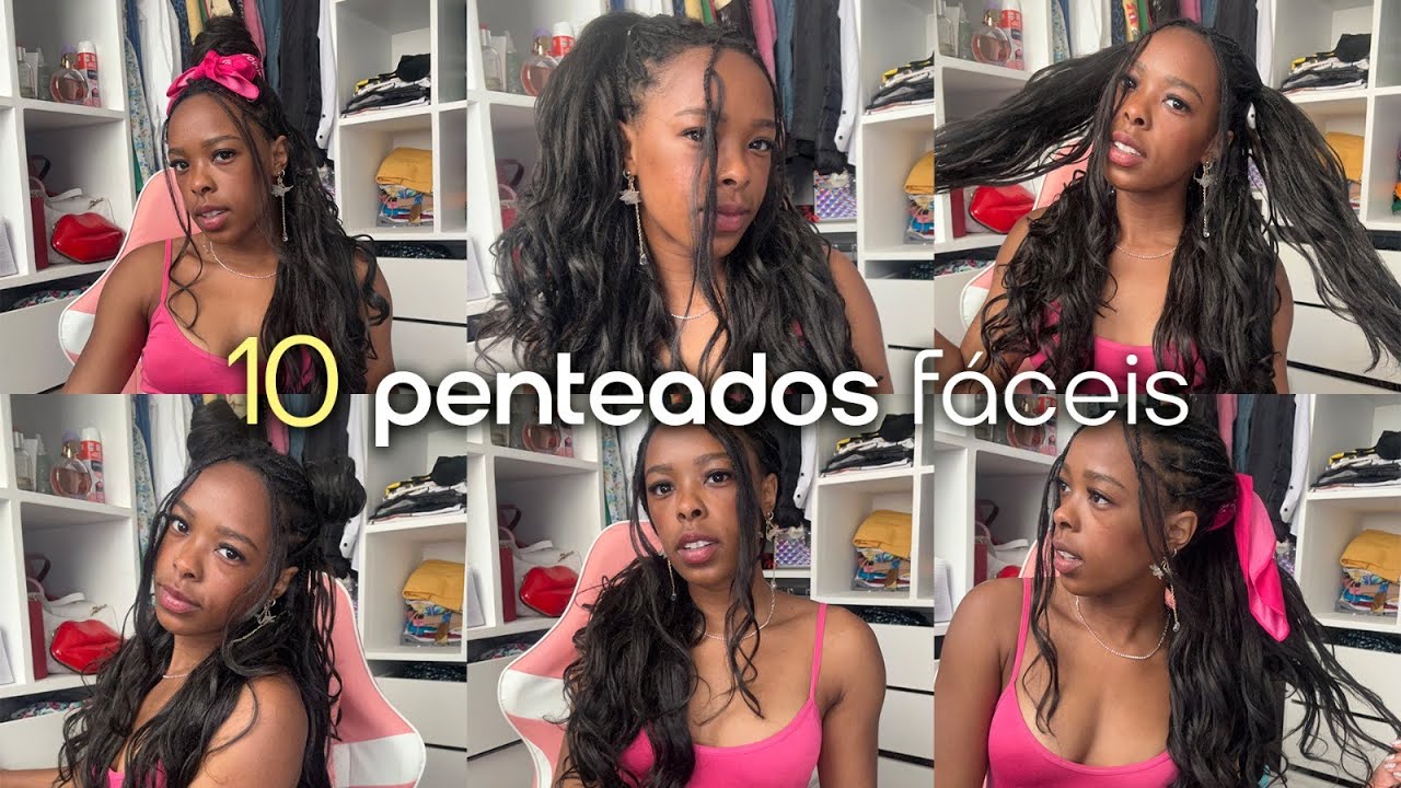 10 PENTEADOS com FRENCH CURL BRAIDS