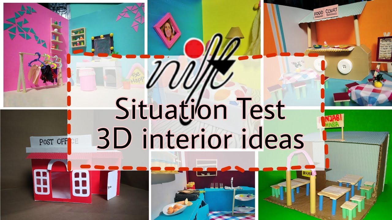 My situation test models | Nift Situation Test | 3D model | Interior ideas | Nift2020