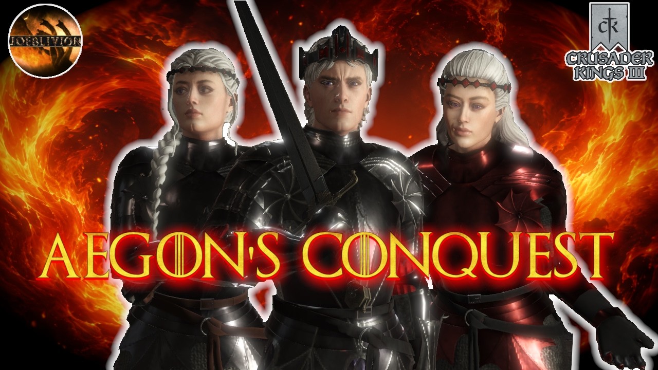 Three Dragons Against Seven Kingdoms | Aegon's Conquest | CK3 AGOT