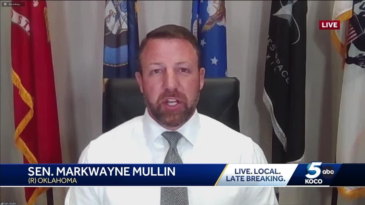 Markwayne Mullin defends outburst after challenging Teamster leader to fight