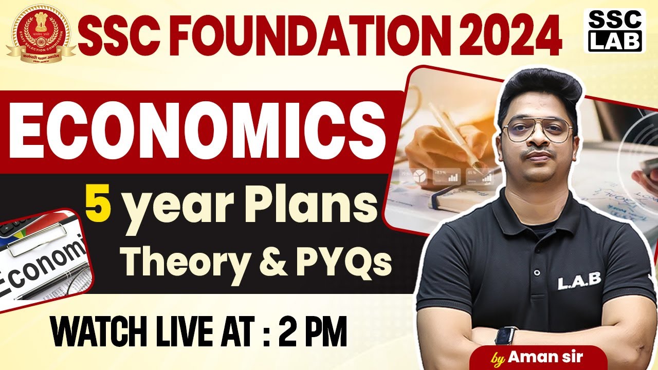 SSC CGL 2024 | 5 Year Plan in India | पंचवर्षीय योजना | SSC CGL Economics Classes | By Aman Sir