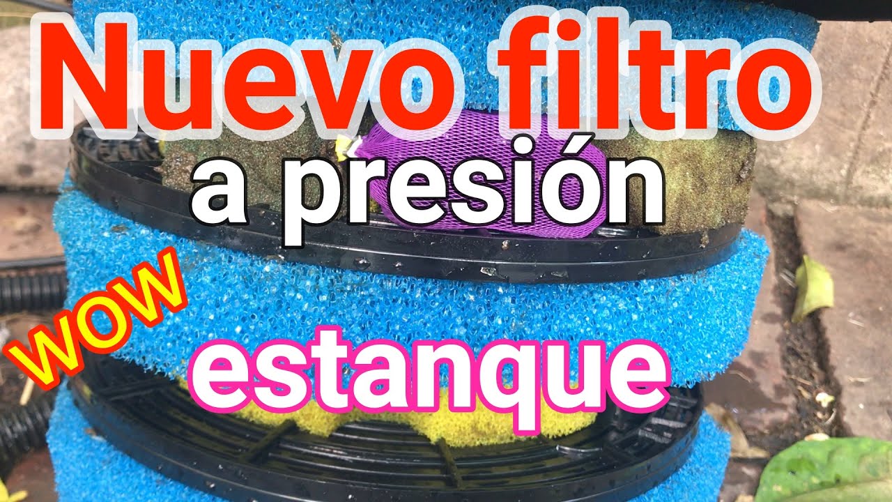 ❤️Filtro nuevo para estanque de madera👌😲 agua cristalina