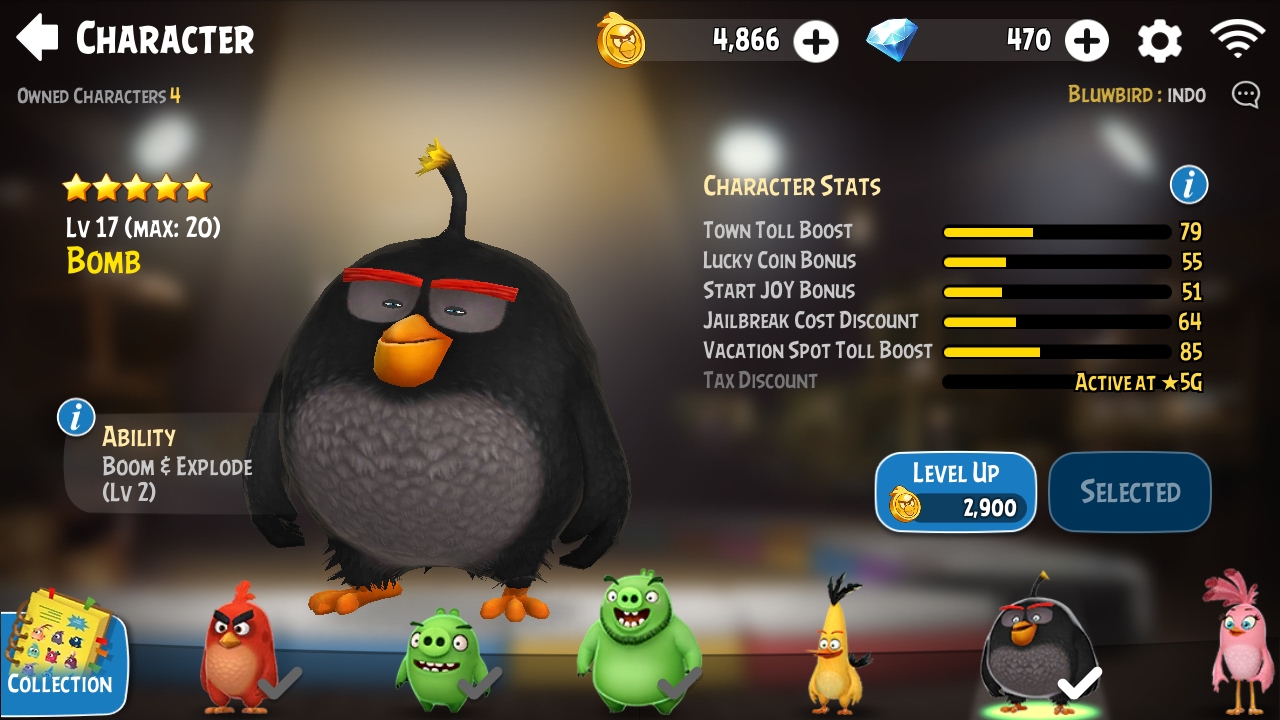 Gameplay Angry Birds Dice