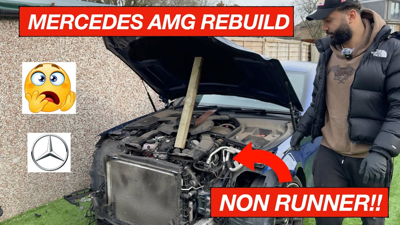 I BOUGHT A CHEAP WRECKED MERCEDES AMG C43 FROM SALVAGE AUCTION & REBUILT IT IN 7 DAYS - FINAL PART