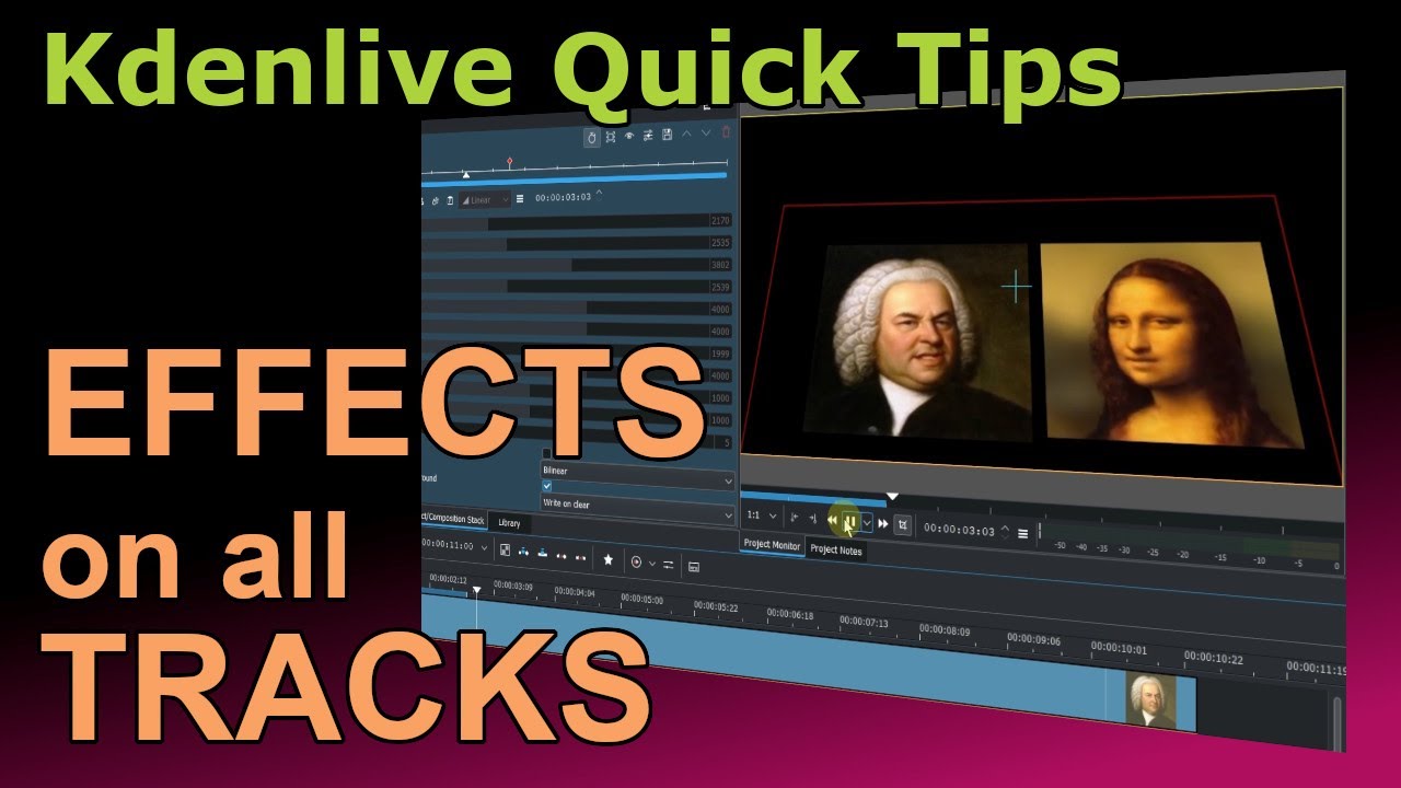How to apply Effect on Master Track - Kdenlive Quick Tips
