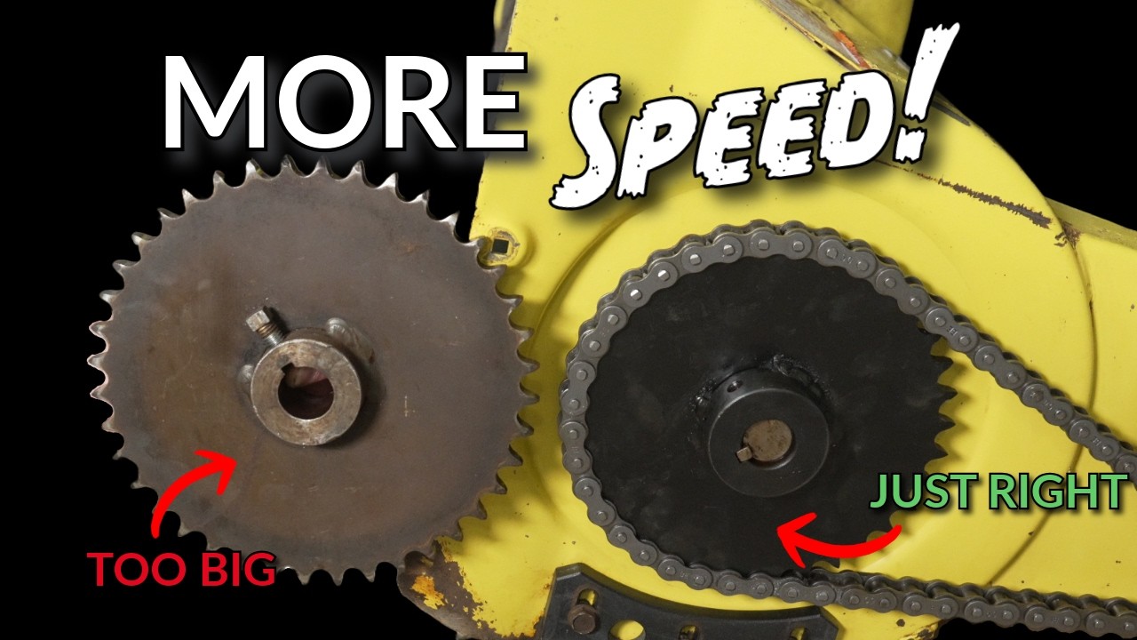 Installing a Speed Up Sprocket on a 49 Snow Thrower (With a Bonus)