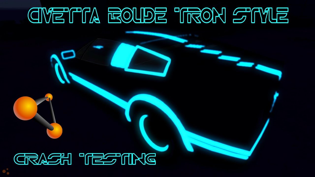 BeamNG Drive Civetta Bolide Tron Style Mod Crash Testing #55 - Insanegaz