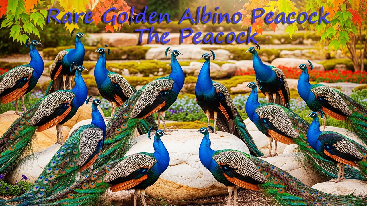 Rare Golden Albino Peacock | Relaxing Nature Scenes | The Peacock