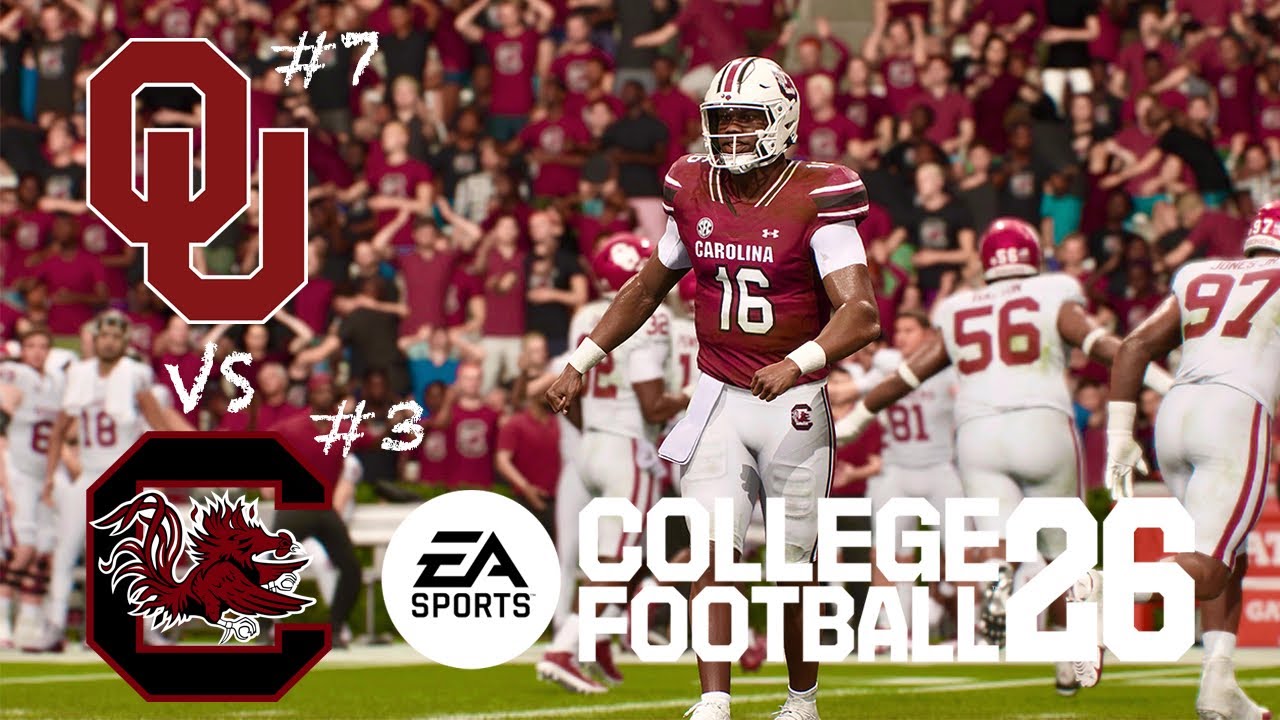 CFB 26 Dynasty Week 8 | #3 South Carolina vs #7 Oklahoma 