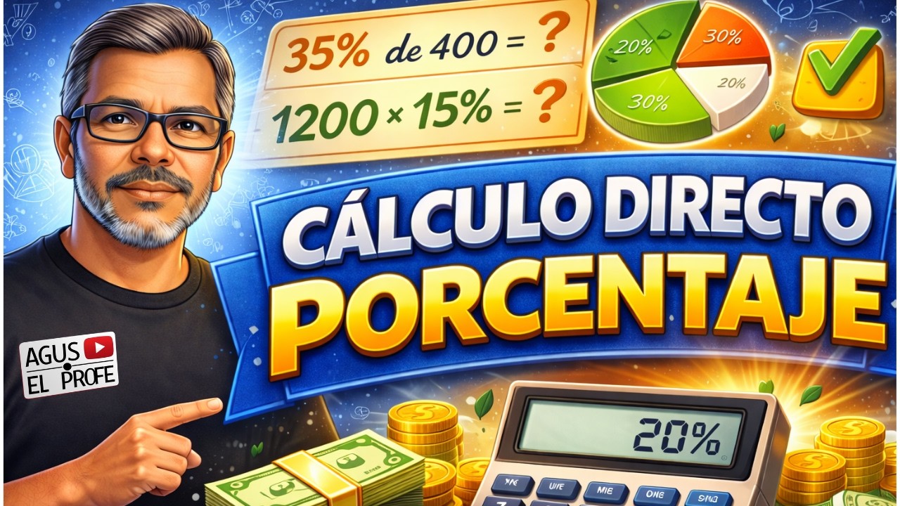 Porcentaje sin vueltas: método directo paso a paso