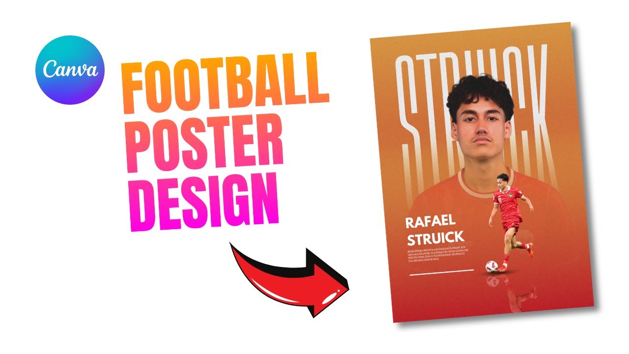 How to Create a Cool Sport Poster Design with Canva | Canva Football Poster Design | Canva Tutorials