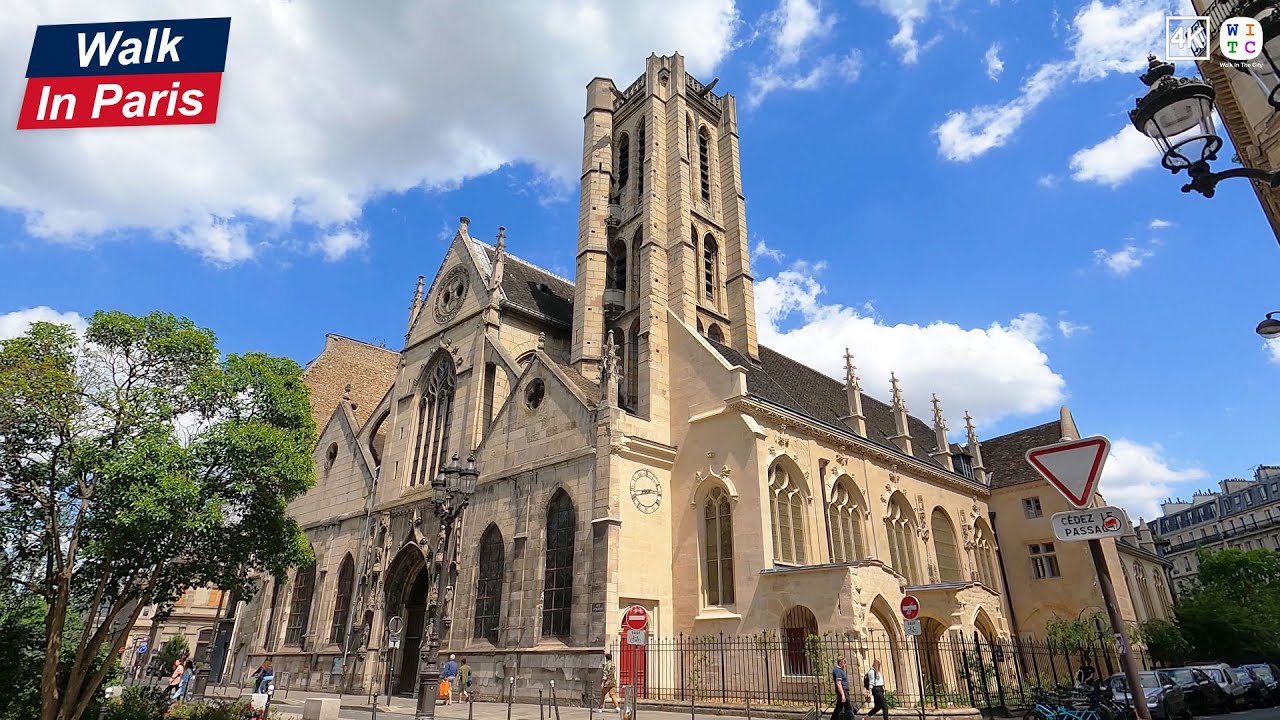 Walk In Paris from rue Béranger to rue Saint-Martin (4K)