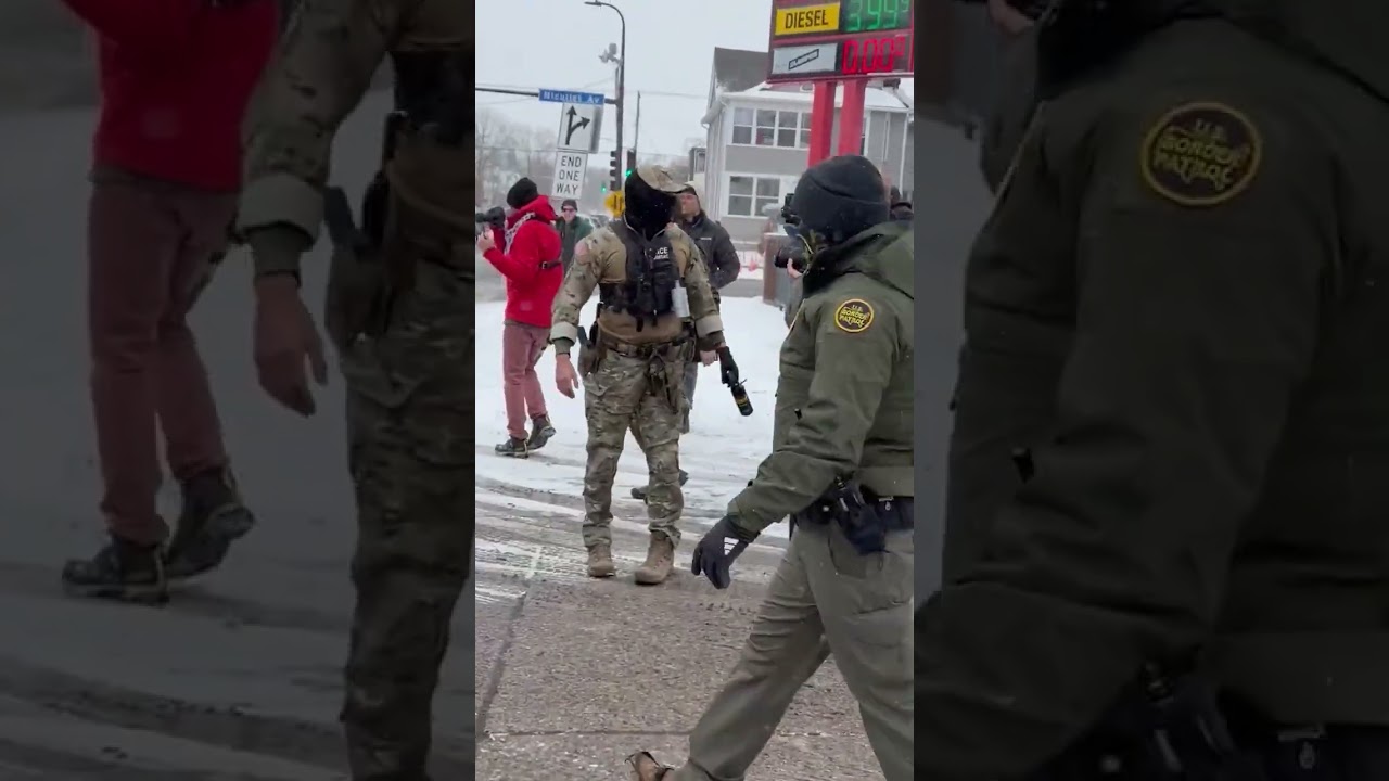Aggressive protesters harass BP chief Greg Bovino in Minneapolis #shorts