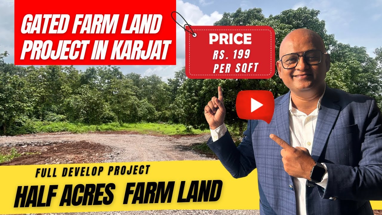 🏡 Gated Farmhouse Plots in Karjat | Half Acre (20,000 Sqft) | Peaceful Nature Living Starts Here!