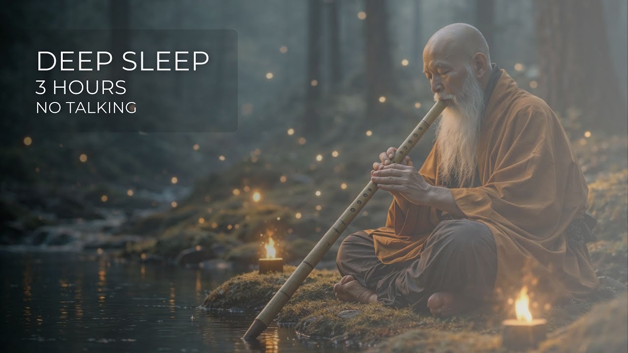Deep Sleep Music • 3 Hours • Very Distant Tibetan Flute • No Talking | Sleep & Relaxation