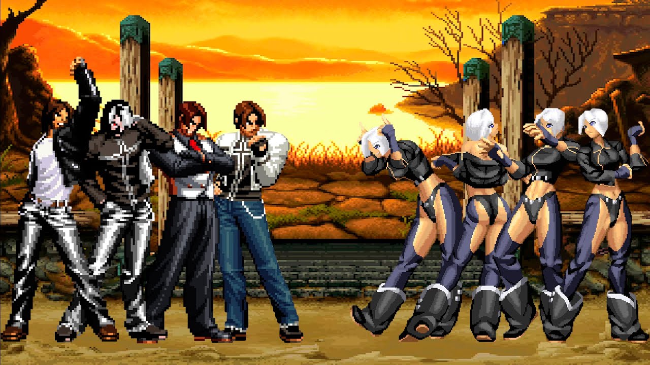 [KOF Mugen] Kyo Kusanagi Team vs Angel Team