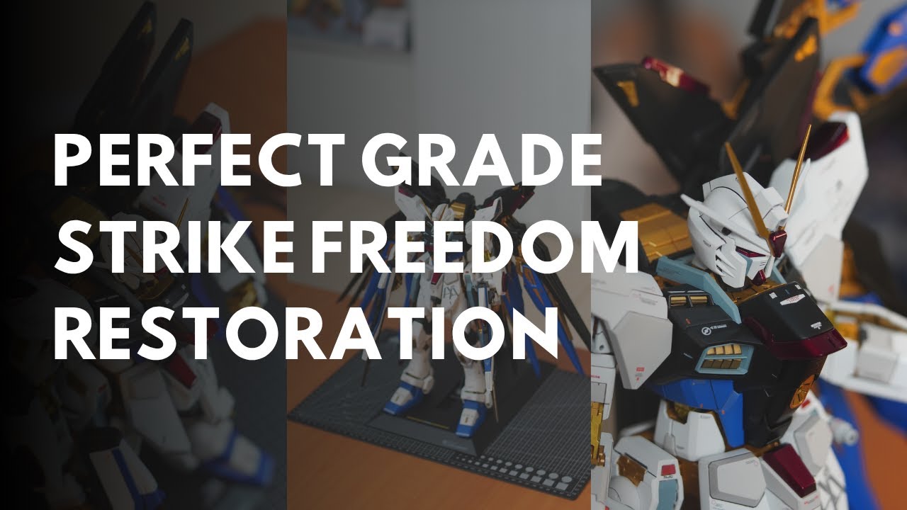 Restoration | ASMR Build | PG Strike Freedom 1/60 ZGMF-X20A Full Repair | Repaint
