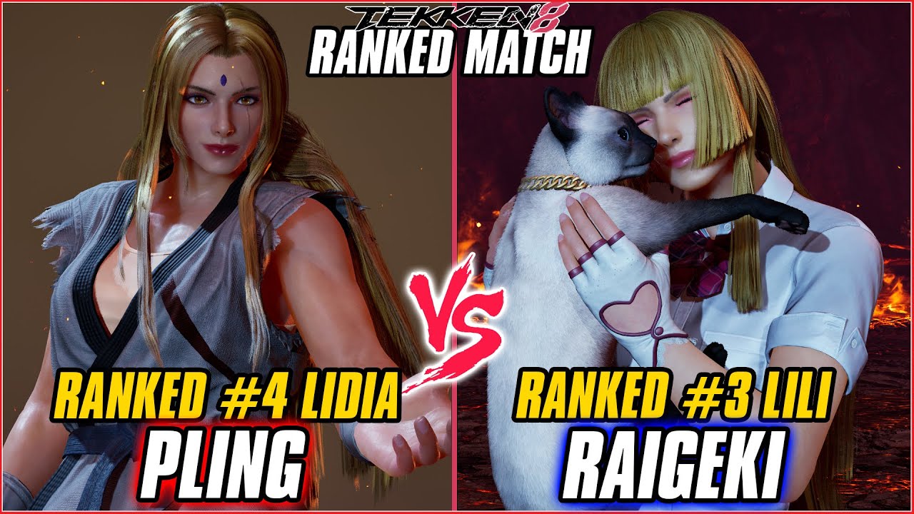 TEKKEN 8 ▰ PLING (RANKED #4 LIDIA) vs RAIGEKI (RANKED #3 LILI) ▰ T8 HIGH LEVEL GAMEPLAY