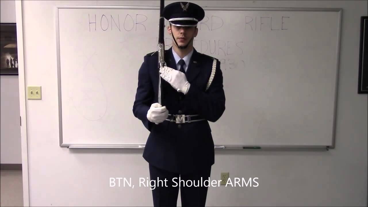 Air Force Color Guard Rifle Procedures